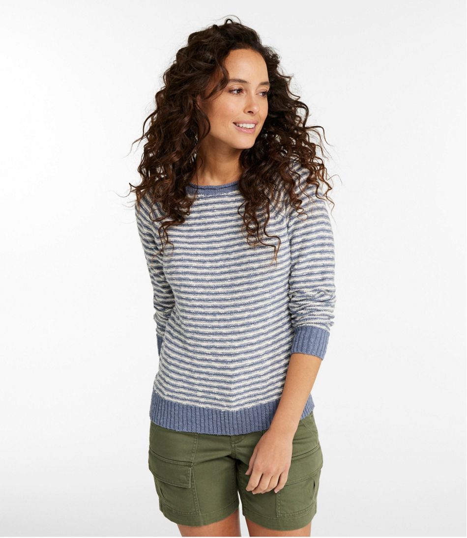 Women's Midweight Cotton Slub Rollneck Pullover Stripe | L.L.Bean outlet