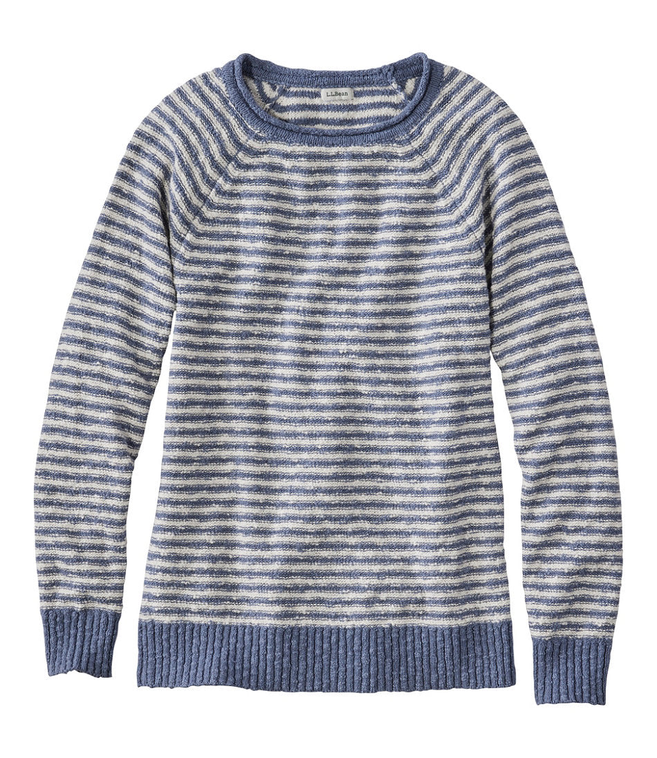 Women's Midweight Cotton Slub Rollneck Pullover Stripe | L.L.Bean outlet