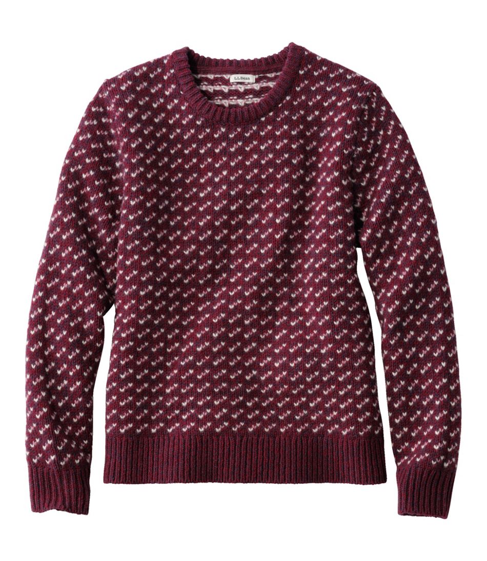Women's Bean's Classic Ragg Wool Sweater, Crewneck Bird's-Eye | L.L.Bean for sale