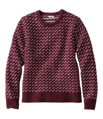 Women's Bean's Classic Ragg Wool Sweater, Crewneck Bird's-Eye | L.L.Bean for sale