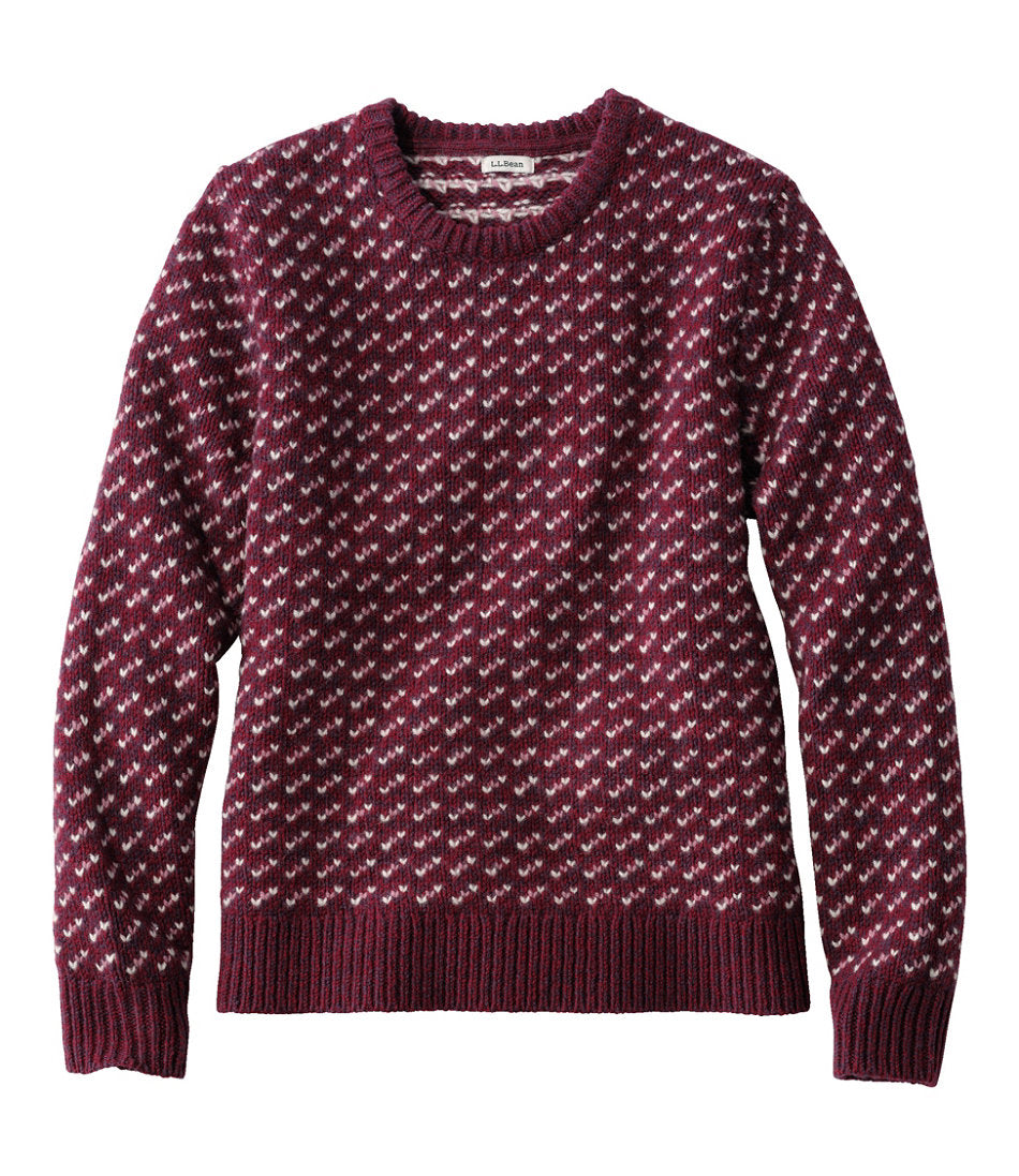 Women's Bean's Classic Ragg Wool Sweater, Crewneck Bird's-Eye | L.L.Bean for sale