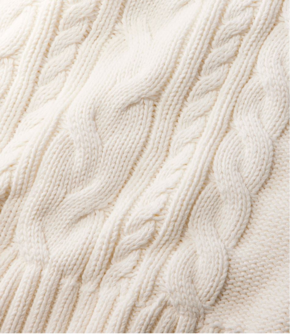 Women's Double L® Cable Sweater, Crewneck | L.L.Bean on sale