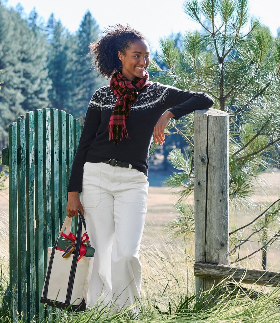 Women's Classic Cashmere Sweater, Crewneck Fair Isle | L.L.Bean near me