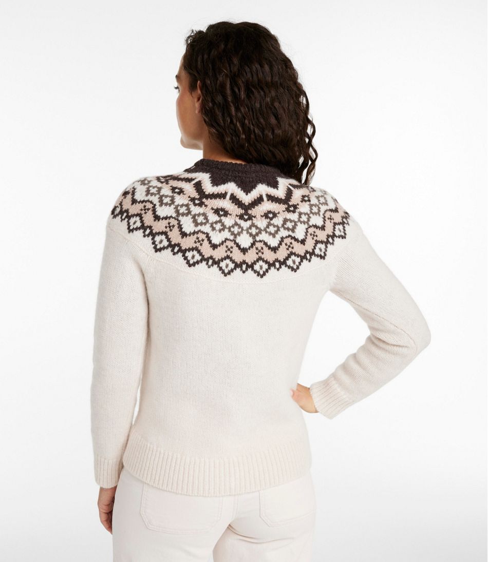 Women's Bean's Classic Ragg Wool Sweater, Crewneck Fair Isle | L.L.Bean sale
