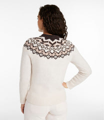Women's Bean's Classic Ragg Wool Sweater, Crewneck Fair Isle | L.L.Bean sale