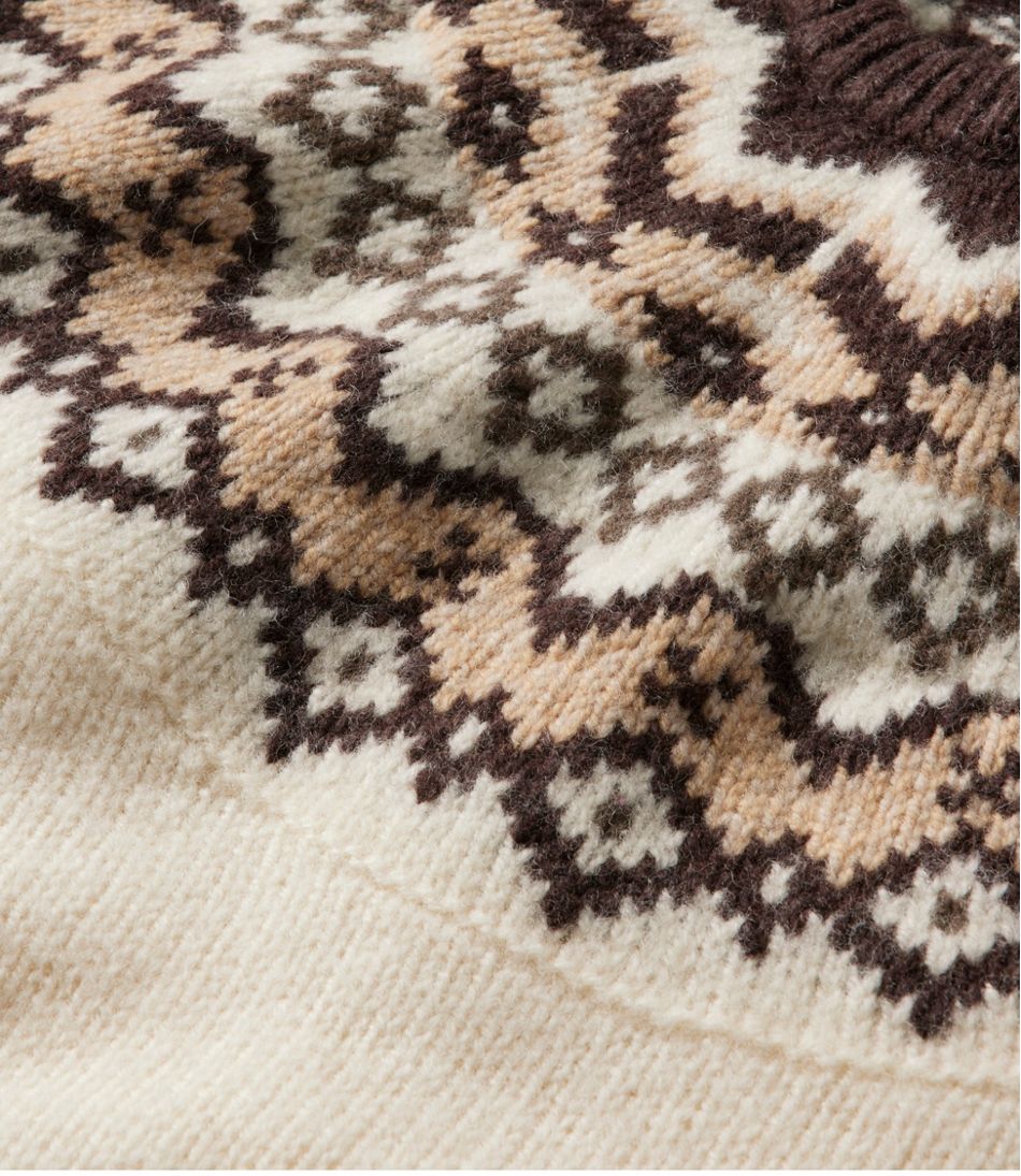 Women's Bean's Classic Ragg Wool Sweater, Crewneck Fair Isle | L.L.Bean sale