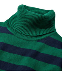 Women's Cotton/Cashmere Sweater, Turtleneck Stripe | L.L.Bean for sale