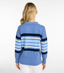 Women's Cotton/Cashmere Sweater, Polo Stripe | L.L.Bean on sale