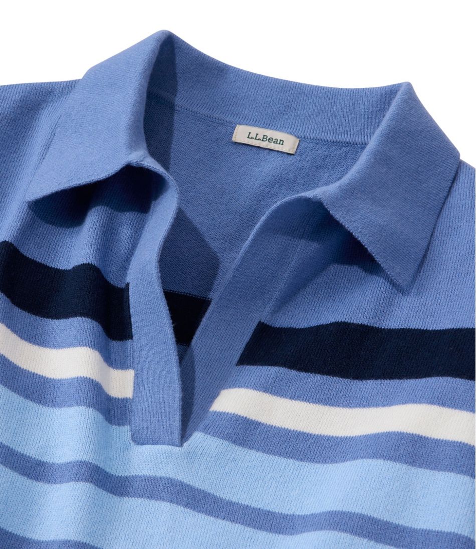 Women's Cotton/Cashmere Sweater, Polo Stripe | L.L.Bean on sale