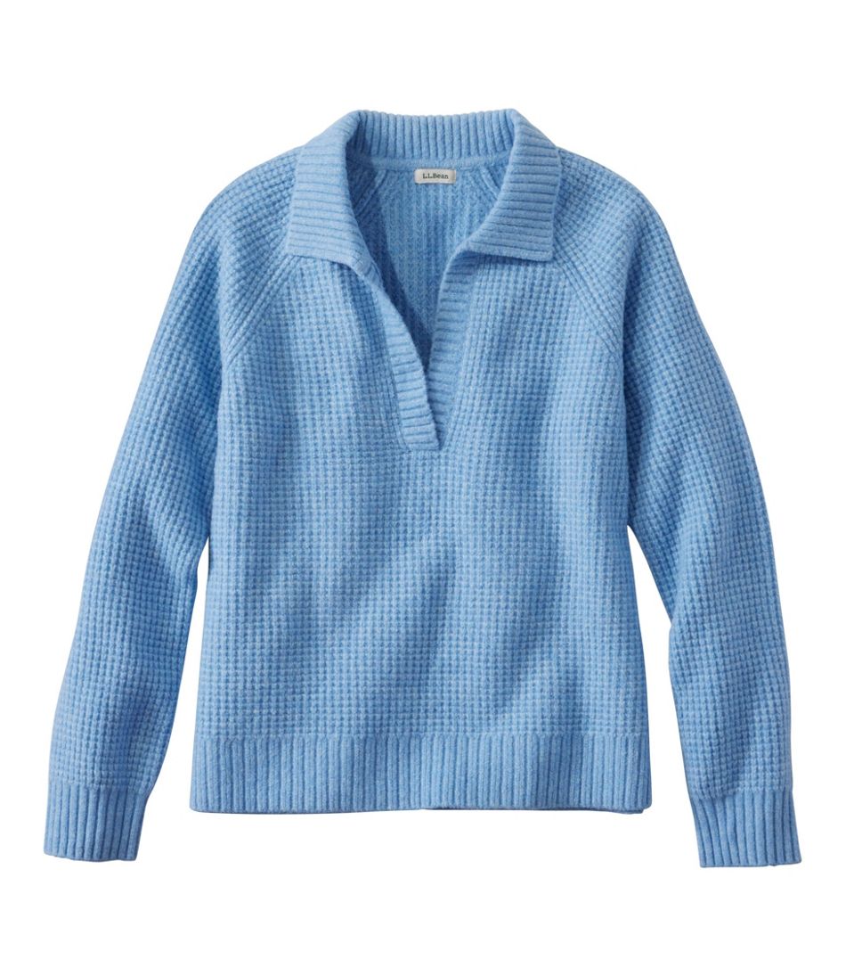 Women's SuperSoft Waffle Sweater, Polo | L.L.Bean near me