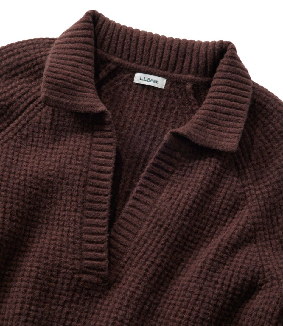 Women's SuperSoft Waffle Sweater, Polo | L.L.Bean near me