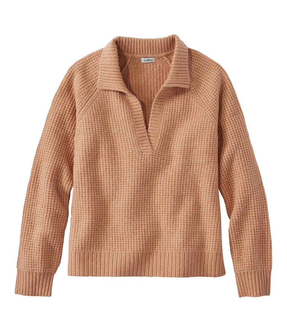 Women's SuperSoft Waffle Sweater, Polo | L.L.Bean near me