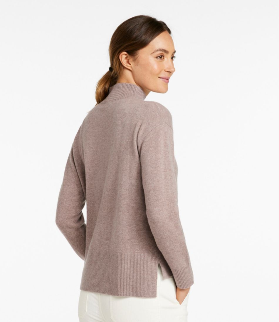 Women's Classic Cashmere Sweater, Relaxed Mockneck | L.L.Bean outlet