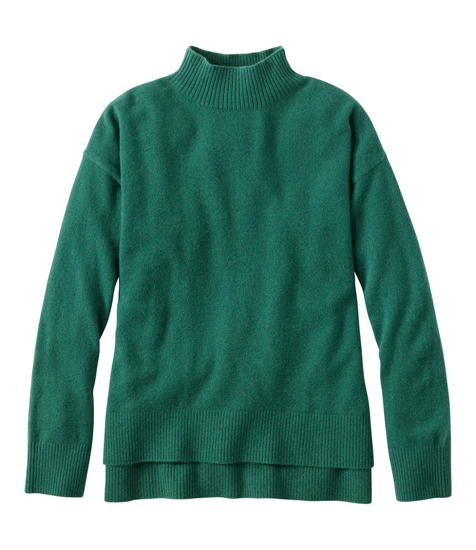Women's Classic Cashmere Sweater, Relaxed Mockneck | L.L.Bean outlet