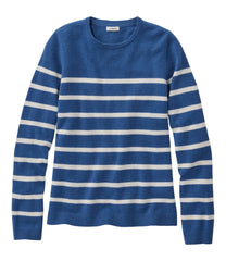 Women's Classic Cashmere Sweater, Crewneck Stripe | L.L.Bean sale