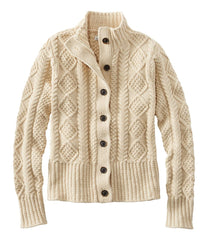 Women's Signature Cotton Fisherman Sweater, Short Cardigan | L.L.Bean sale