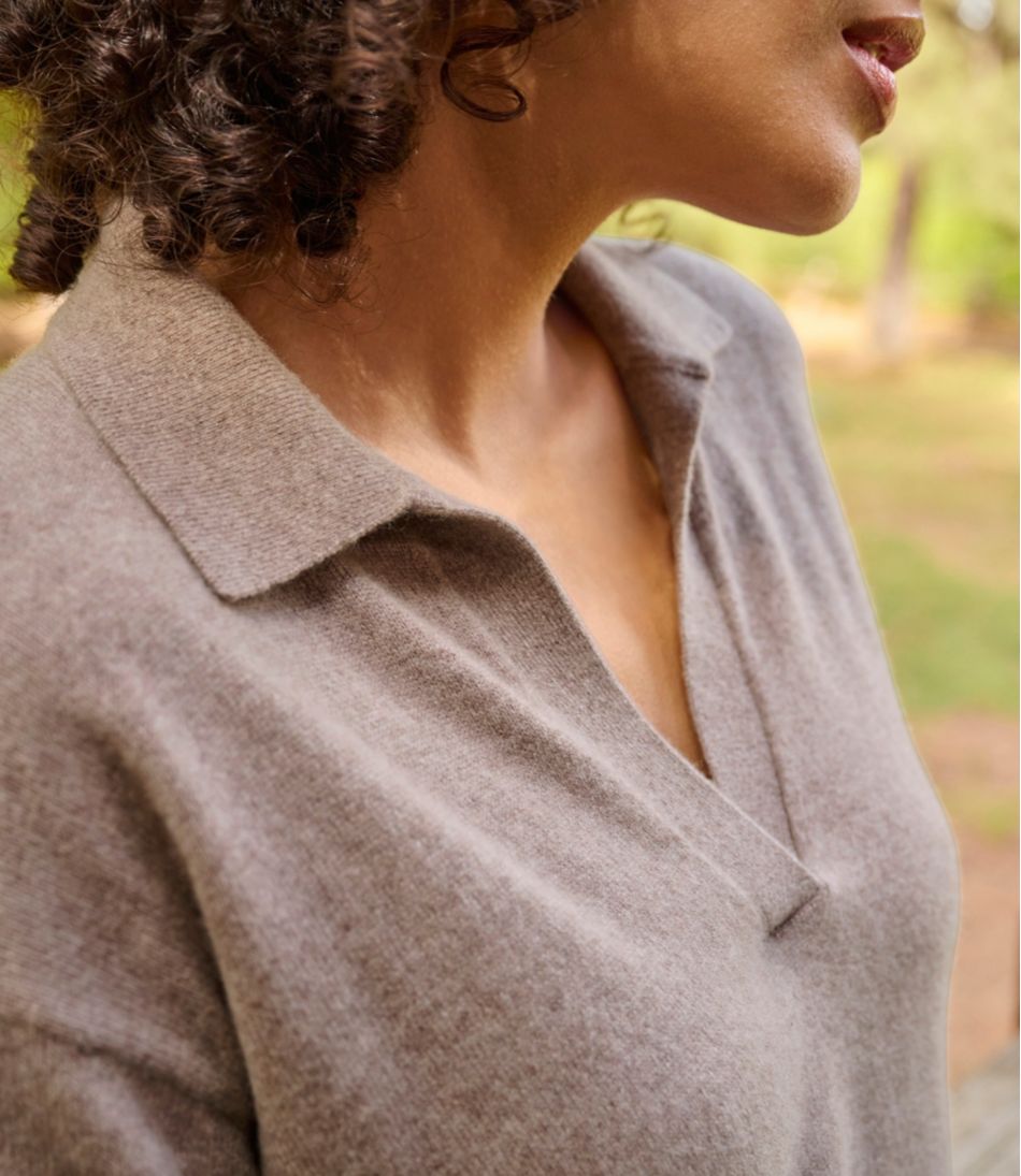 Women's Classic Cashmere Sweater, Relaxed Polo | L.L.Bean near me
