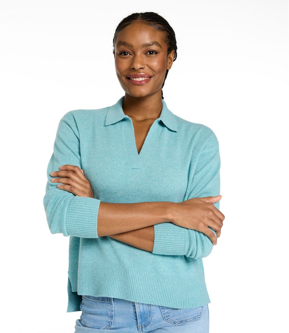 Women's Classic Cashmere Sweater, Relaxed Polo | L.L.Bean near me
