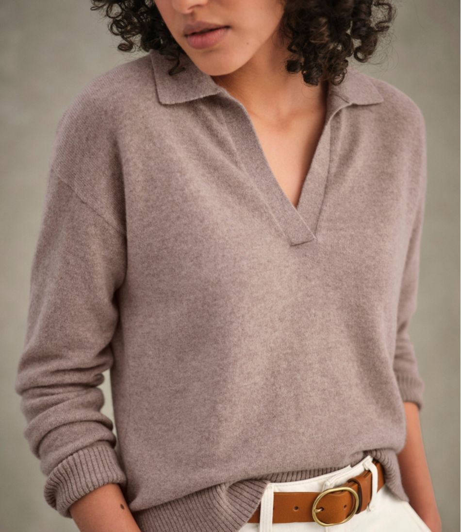 Women's Classic Cashmere Sweater, Relaxed Polo | L.L.Bean near me