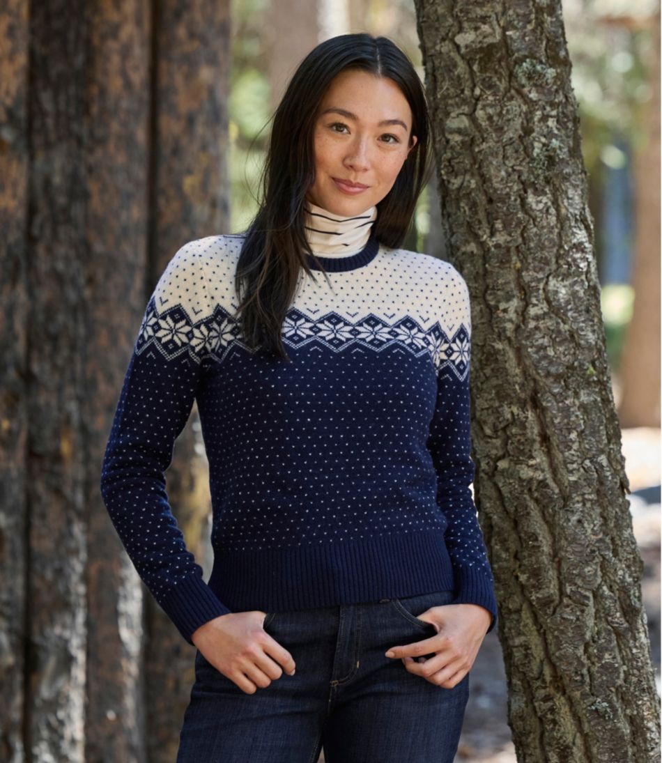 Women's Signature Camp Merino Wool Sweater, Pullover Novelty | L.L.Bean discount