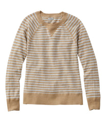 Women's Organic Cotton Slub Sweater, Crewneck Stripe | L.L.Bean online