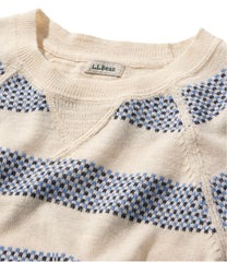 Women's Organic Cotton Slub Sweater, Crewneck Stripe | L.L.Bean online
