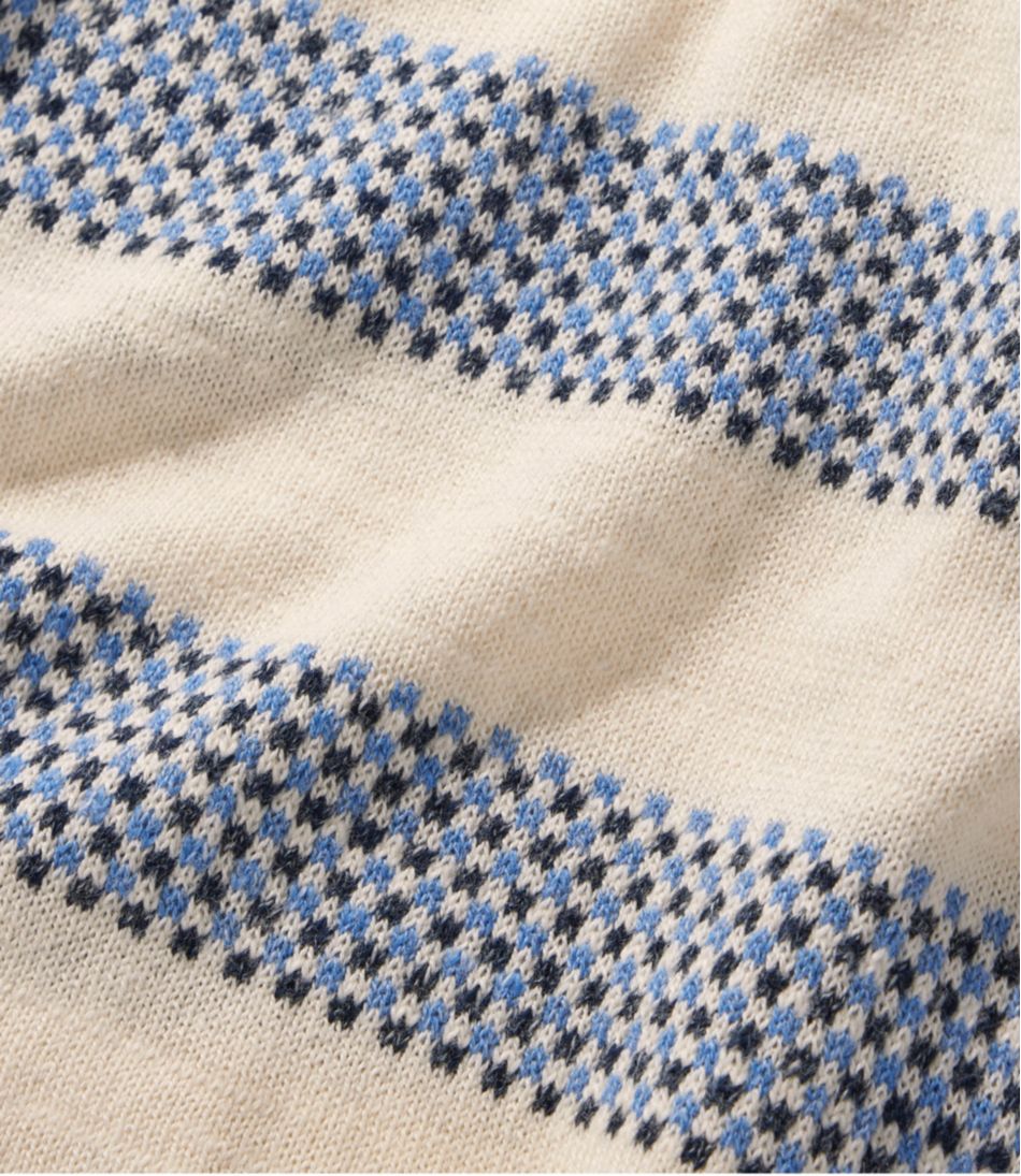 Women's Organic Cotton Slub Sweater, Crewneck Stripe | L.L.Bean online