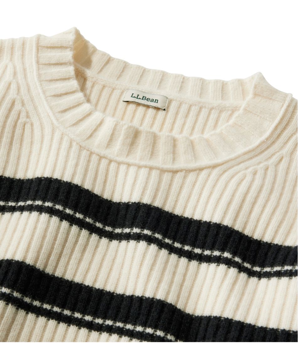 Women's Heritage Heirloom Wool/Cashmere Sweater, Crewneck Stripe | L.L.Bean discount