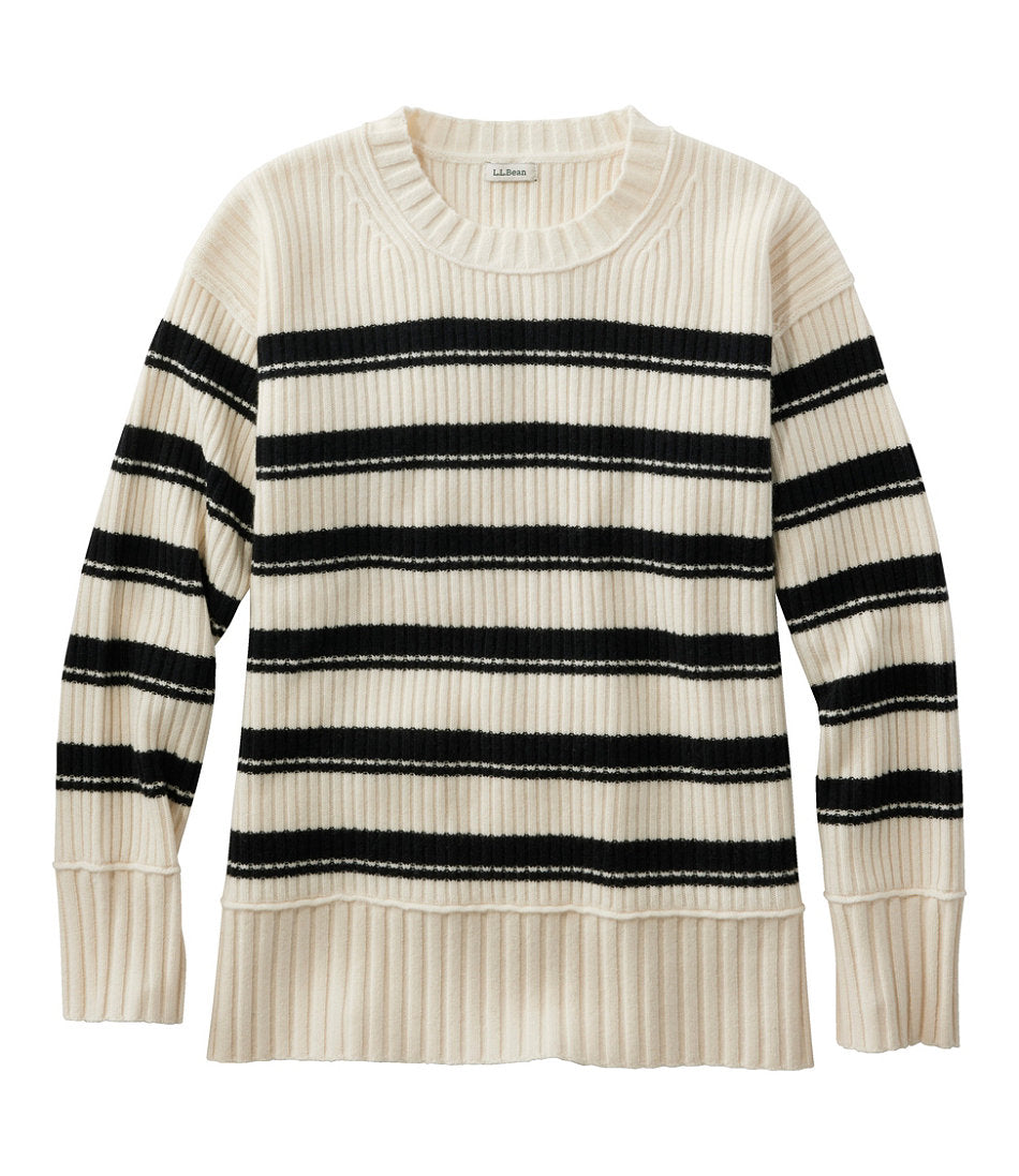 Women's Heritage Heirloom Wool/Cashmere Sweater, Crewneck Stripe | L.L.Bean discount