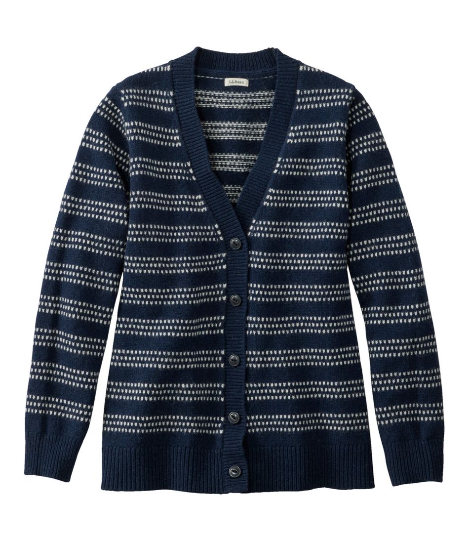 Women's Bean's Classic Ragg Wool Sweater, Button-Front Cardigan Novelty | L.L.Bean outlet
