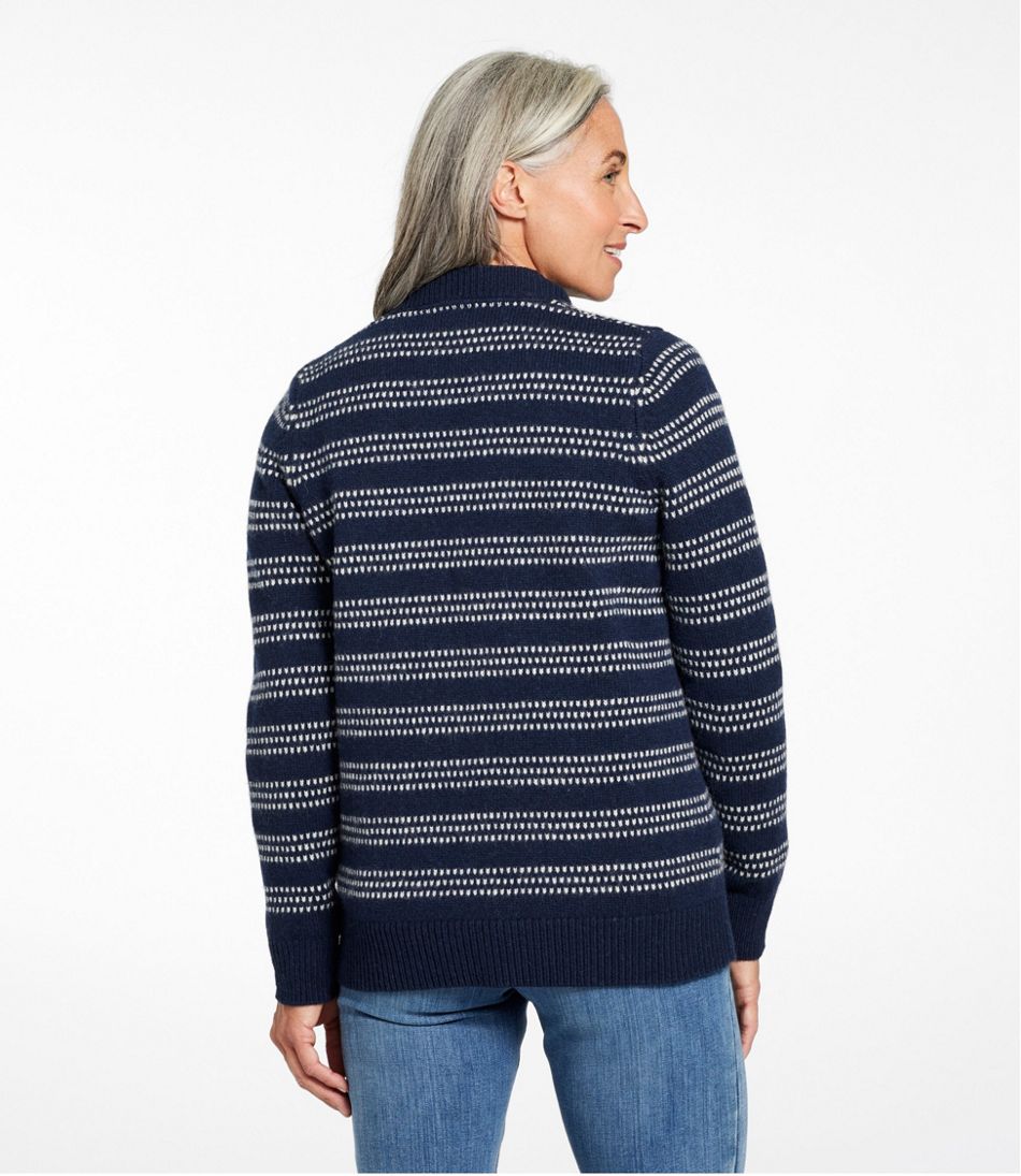 Women's Bean's Classic Ragg Wool Sweater, Button-Front Cardigan Novelty | L.L.Bean outlet
