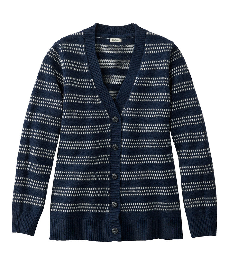 Women's Bean's Classic Ragg Wool Sweater, Button-Front Cardigan Novelty | L.L.Bean outlet