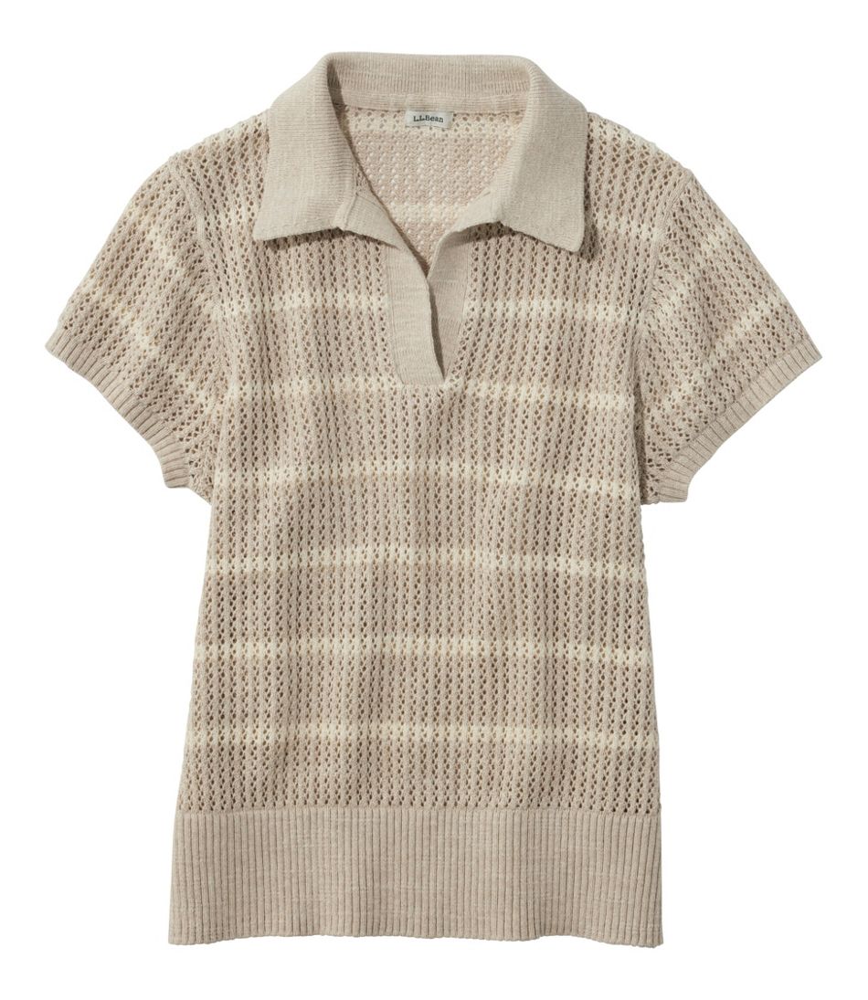 Women's Organic Cotton Slub Pointelle Sweater, Polo | L.L.Bean near me