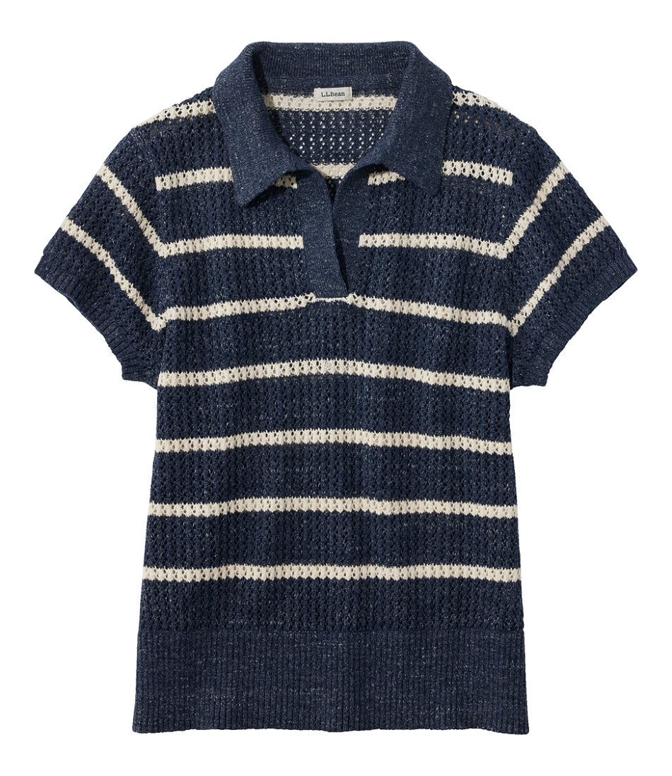 Women's Organic Cotton Slub Pointelle Sweater, Polo | L.L.Bean near me