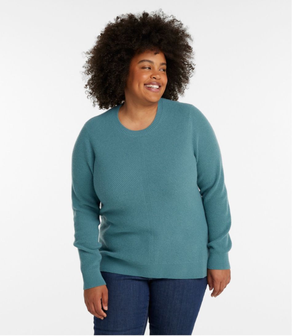 Women's Classic Cashmere Textured Sweater, Crewneck | L.L.Bean online