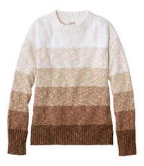 Women's Cotton Ragg Sweater, Crewneck Stripe | L.L.Bean sale