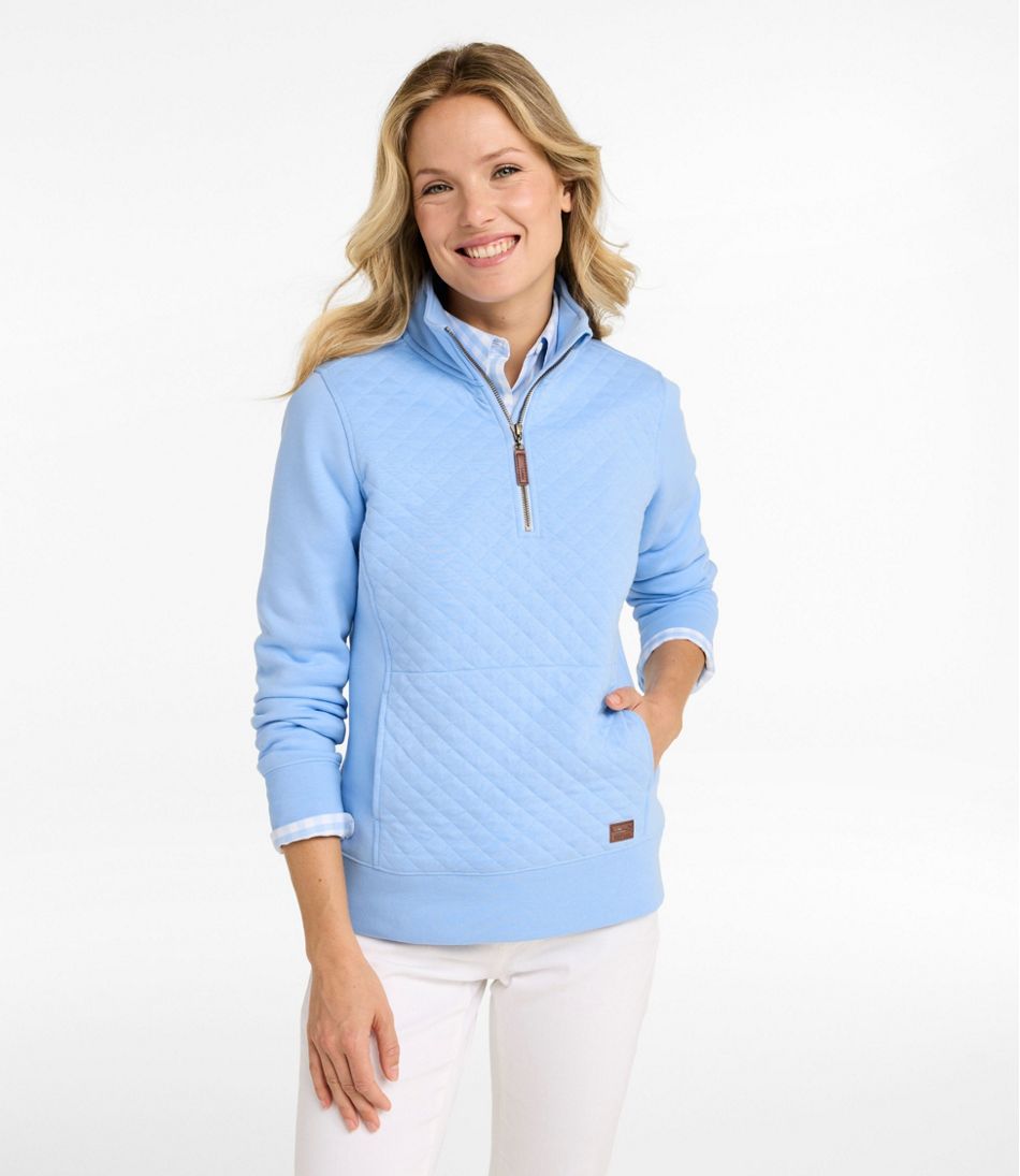 Women's Quilted Quarter-Zip Pullover | L.L.Bean for sale