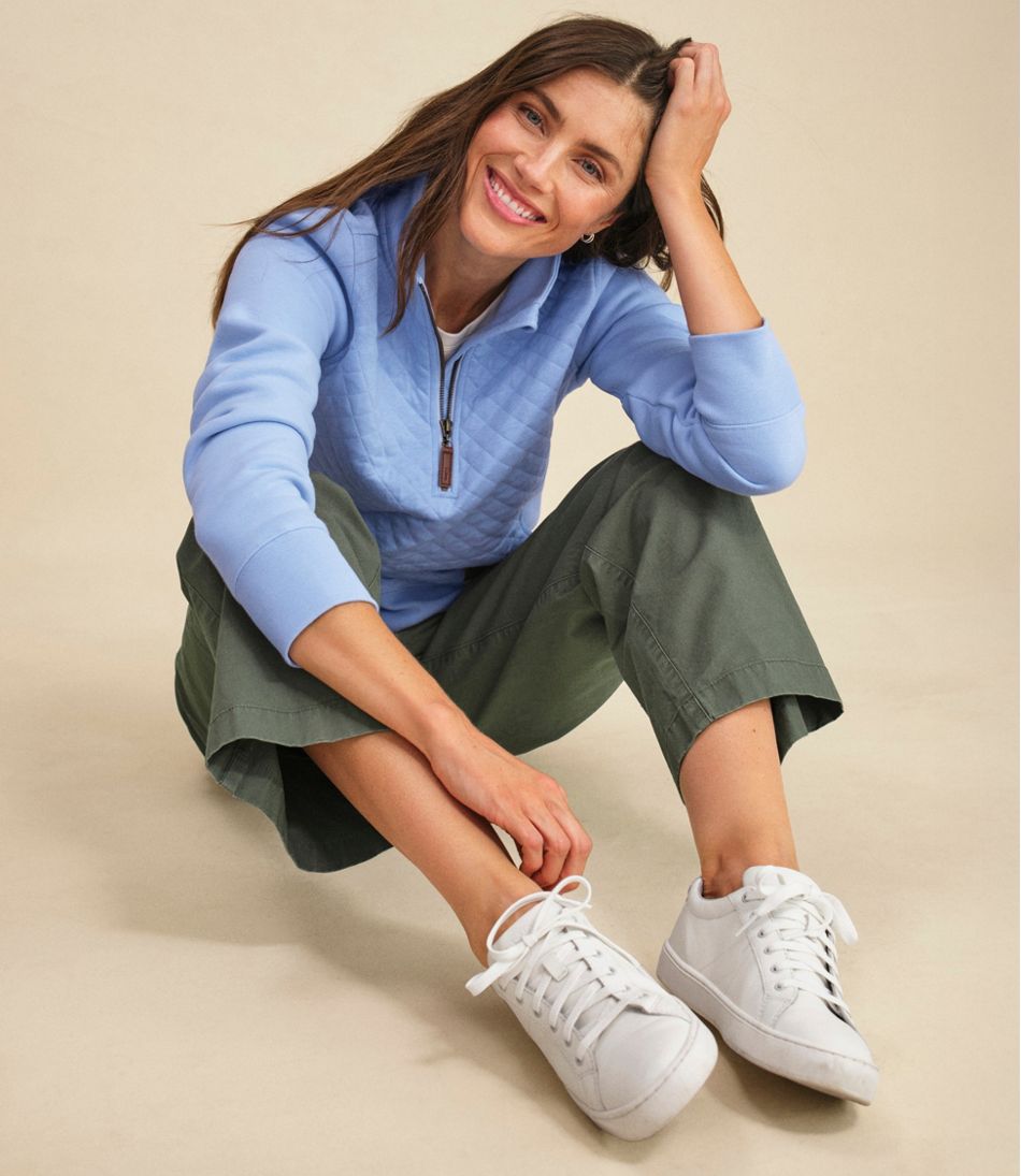 Women's Quilted Quarter-Zip Pullover | L.L.Bean for sale
