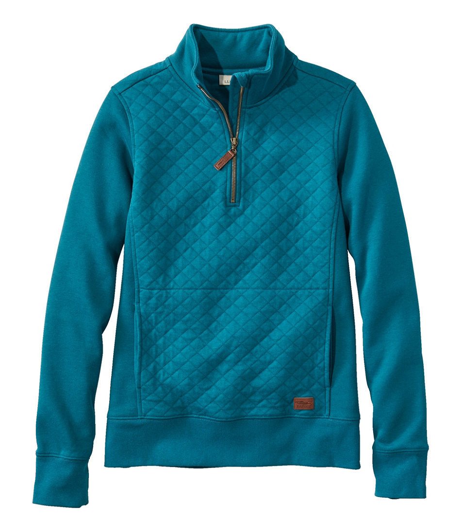Women's Quilted Quarter-Zip Pullover | L.L.Bean for sale