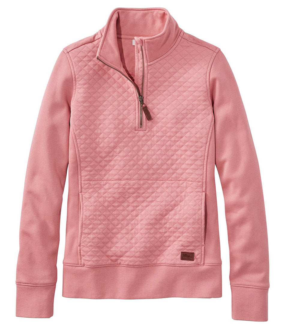 Women's Quilted Quarter-Zip Pullover | L.L.Bean for sale