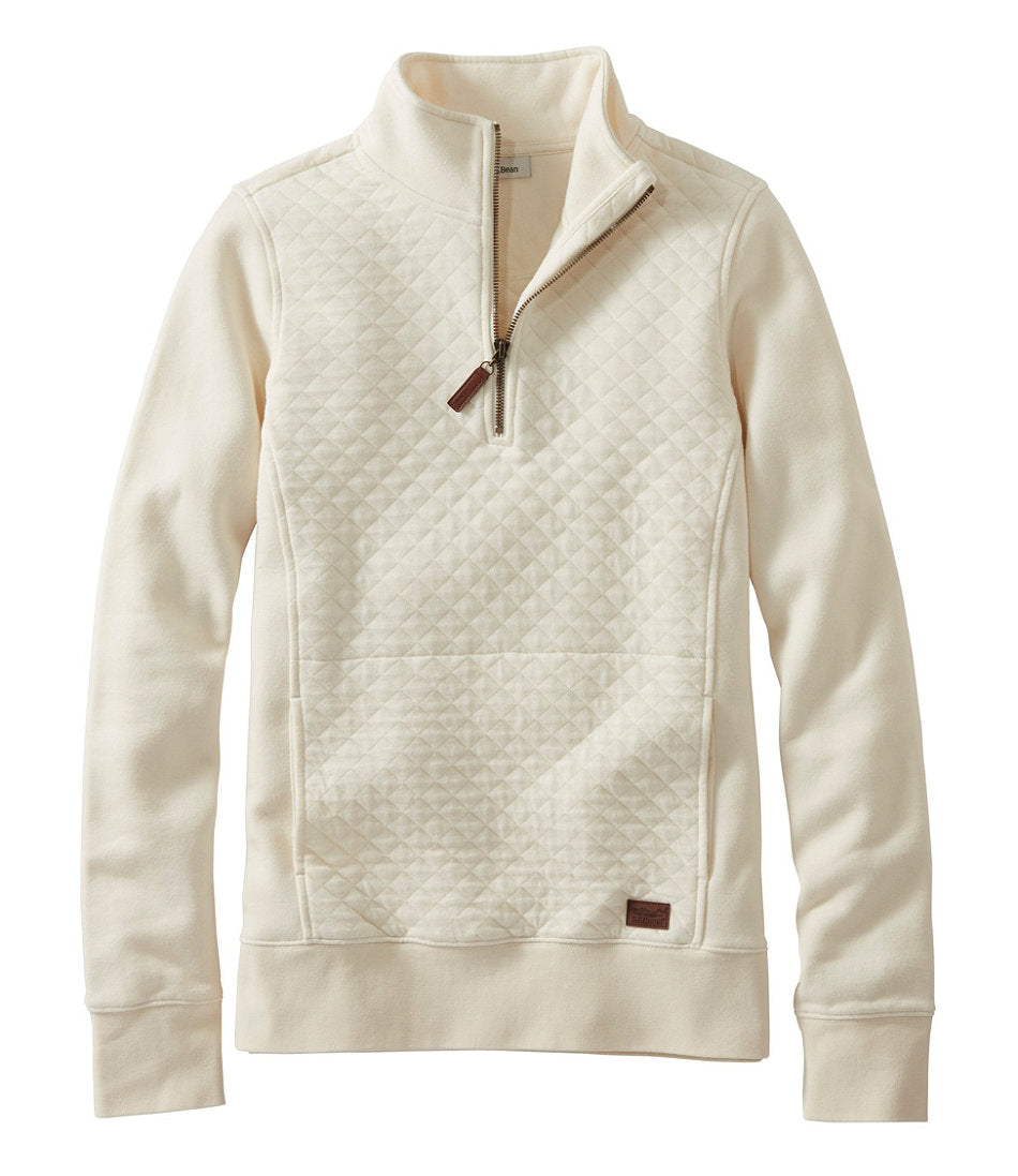 Women's Quilted Quarter-Zip Pullover | L.L.Bean for sale