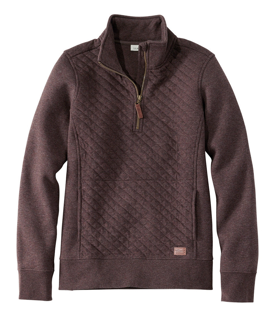 Women's Quilted Quarter-Zip Pullover | L.L.Bean for sale