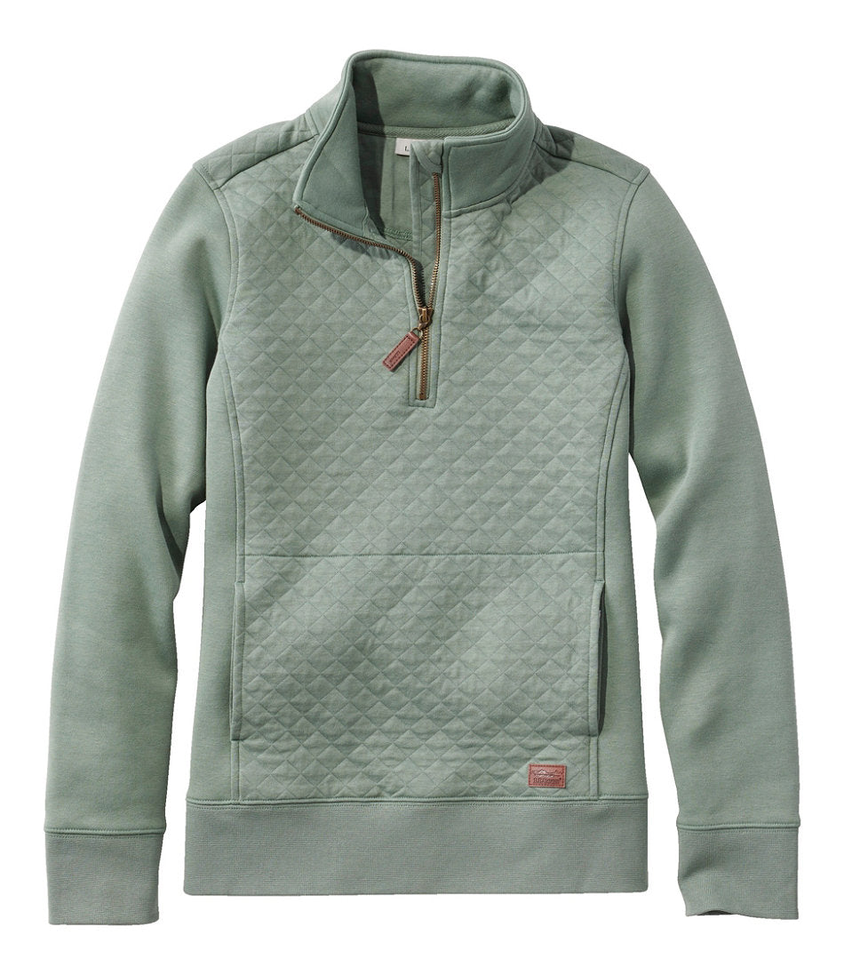 Women's Quilted Quarter-Zip Pullover | L.L.Bean for sale