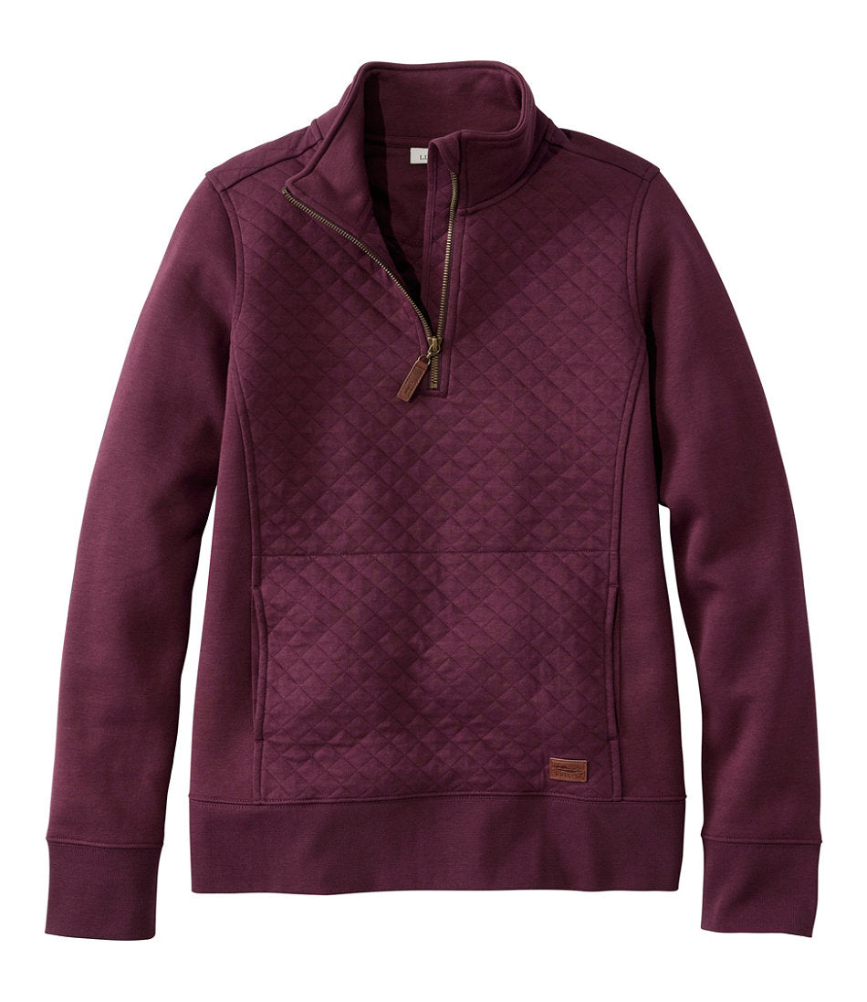 Women's Quilted Quarter-Zip Pullover | L.L.Bean for sale
