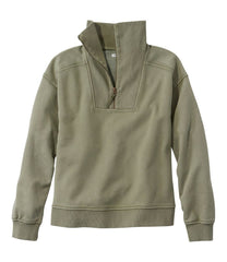 Women's Sunwashed Sweats, Quarter-Zip | L.L.Bean on sale