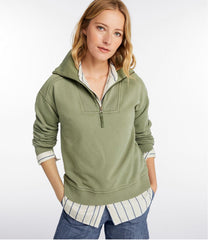 Women's Sunwashed Sweats, Quarter-Zip | L.L.Bean on sale