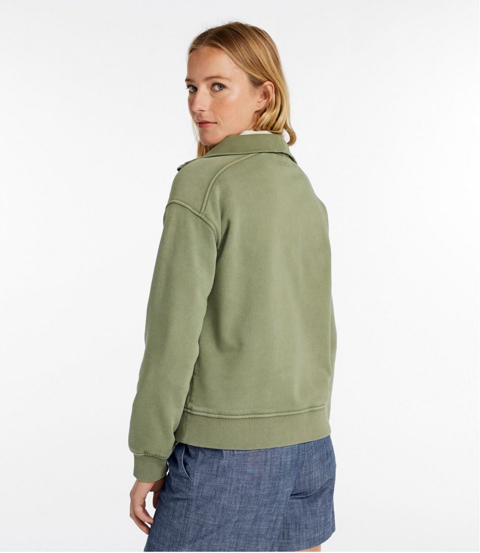 Women's Sunwashed Sweats, Quarter-Zip | L.L.Bean on sale