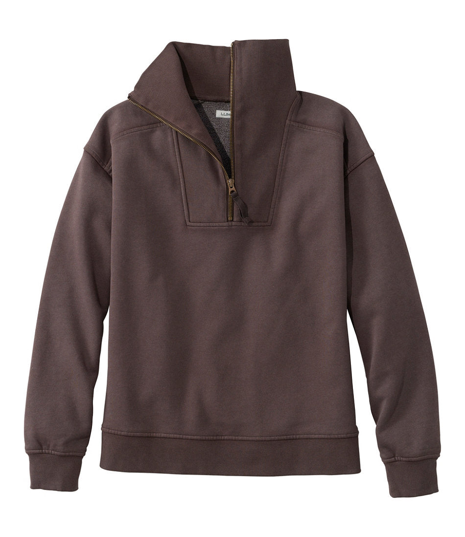 Women's Sunwashed Sweats, Quarter-Zip | L.L.Bean on sale