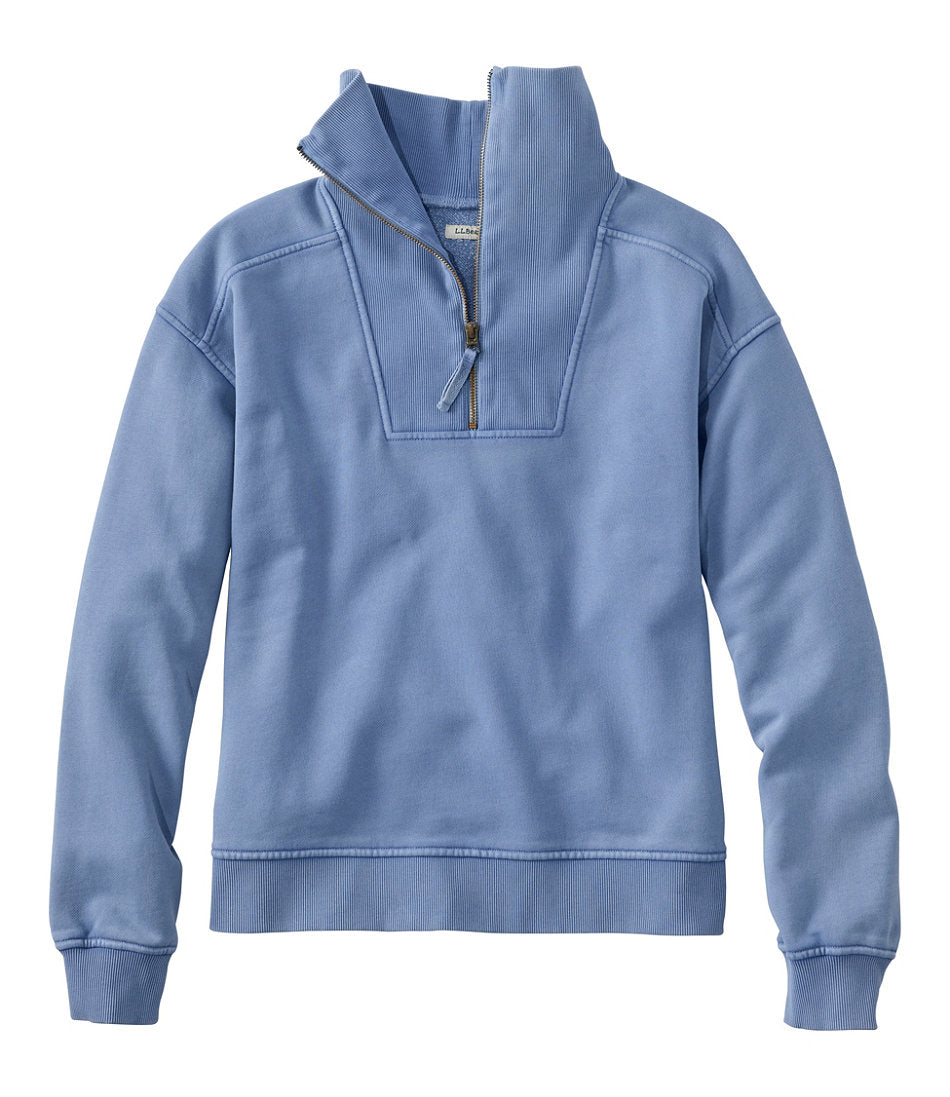 Women's Sunwashed Sweats, Quarter-Zip | L.L.Bean on sale