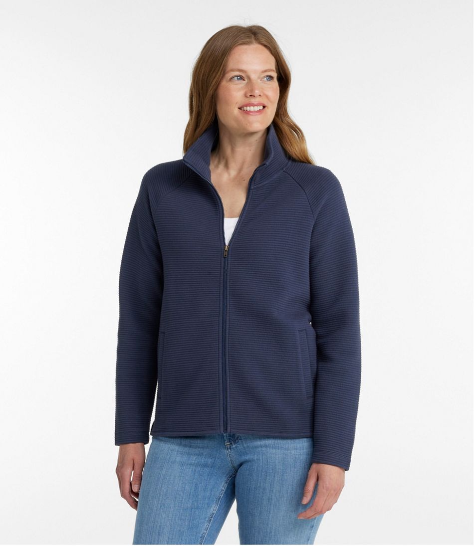 Women's Lakewashed Double-Knit Full-Zip | L.L.Bean outlet